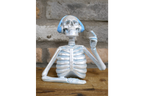 Skeleton with Headphones - Blue