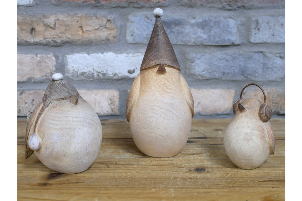 Set of Three Winter Birds