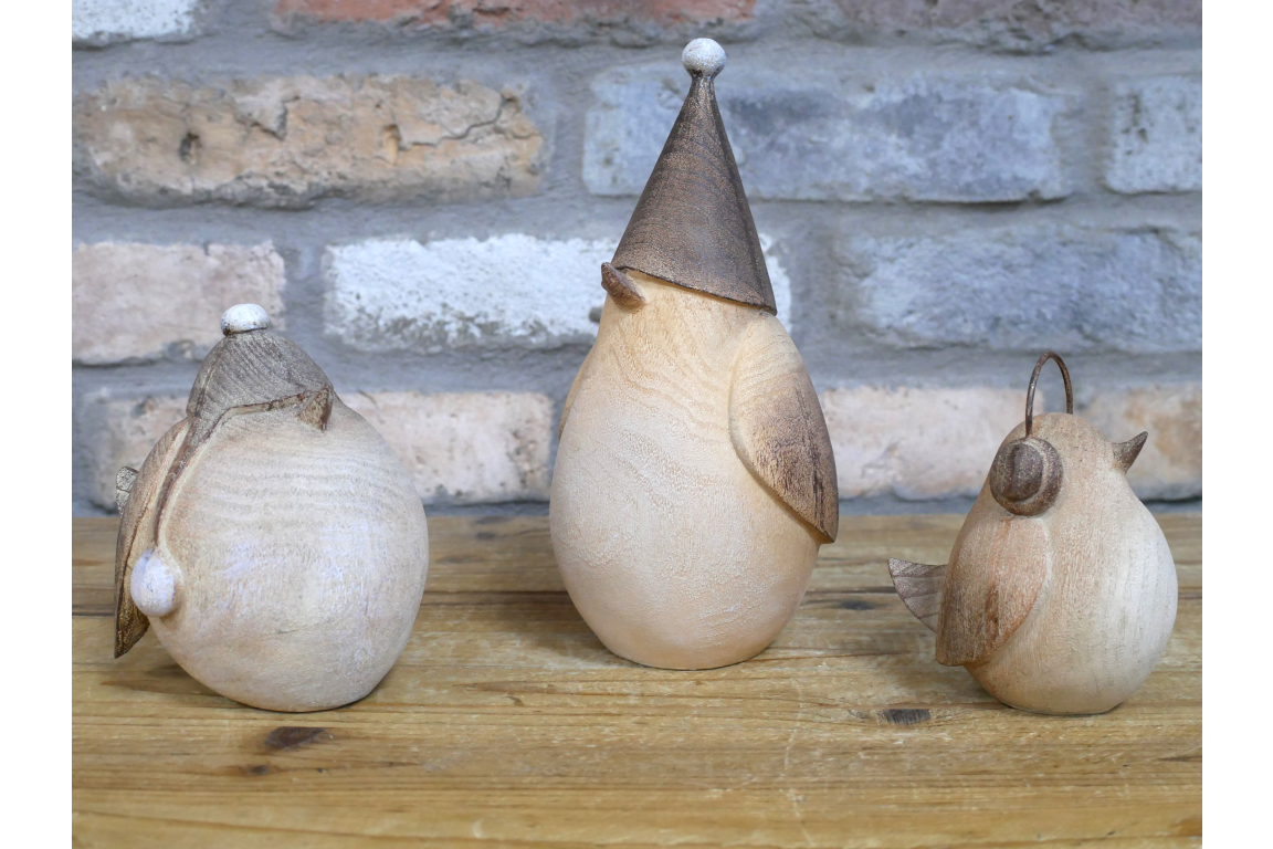 Set of Three Winter Birds