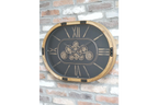 Oval Clock with Cogs