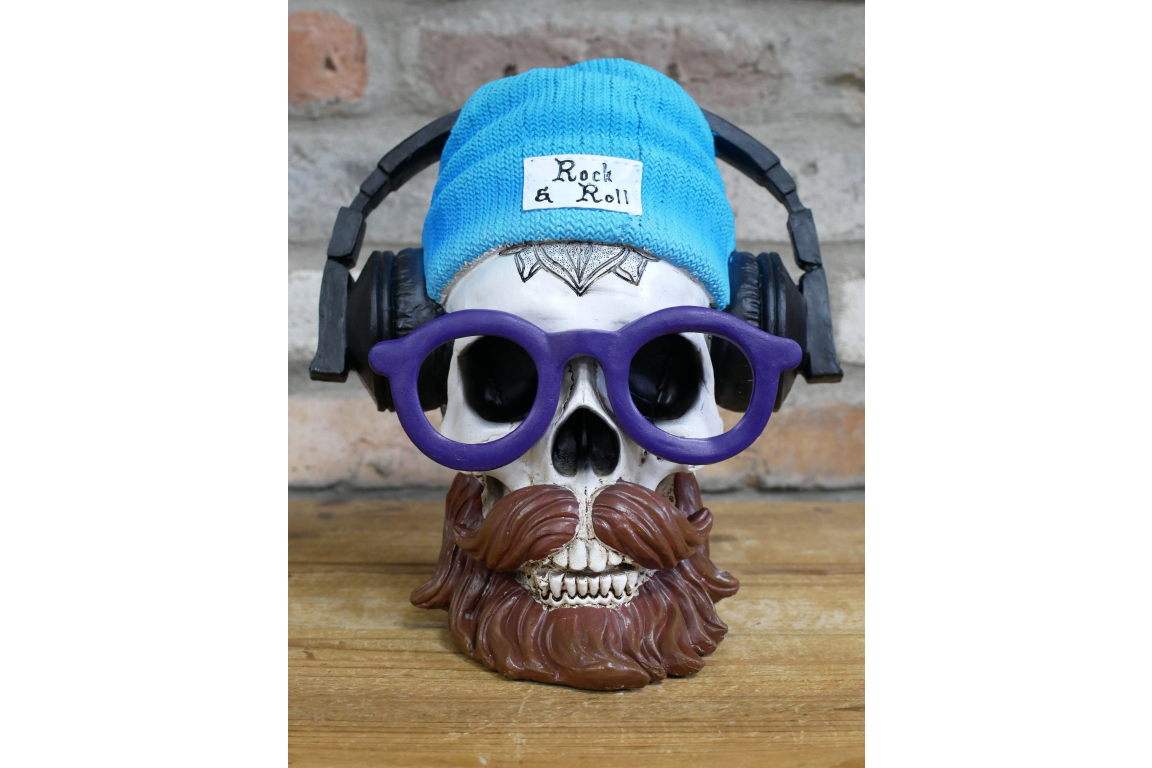 Skull with Headphones