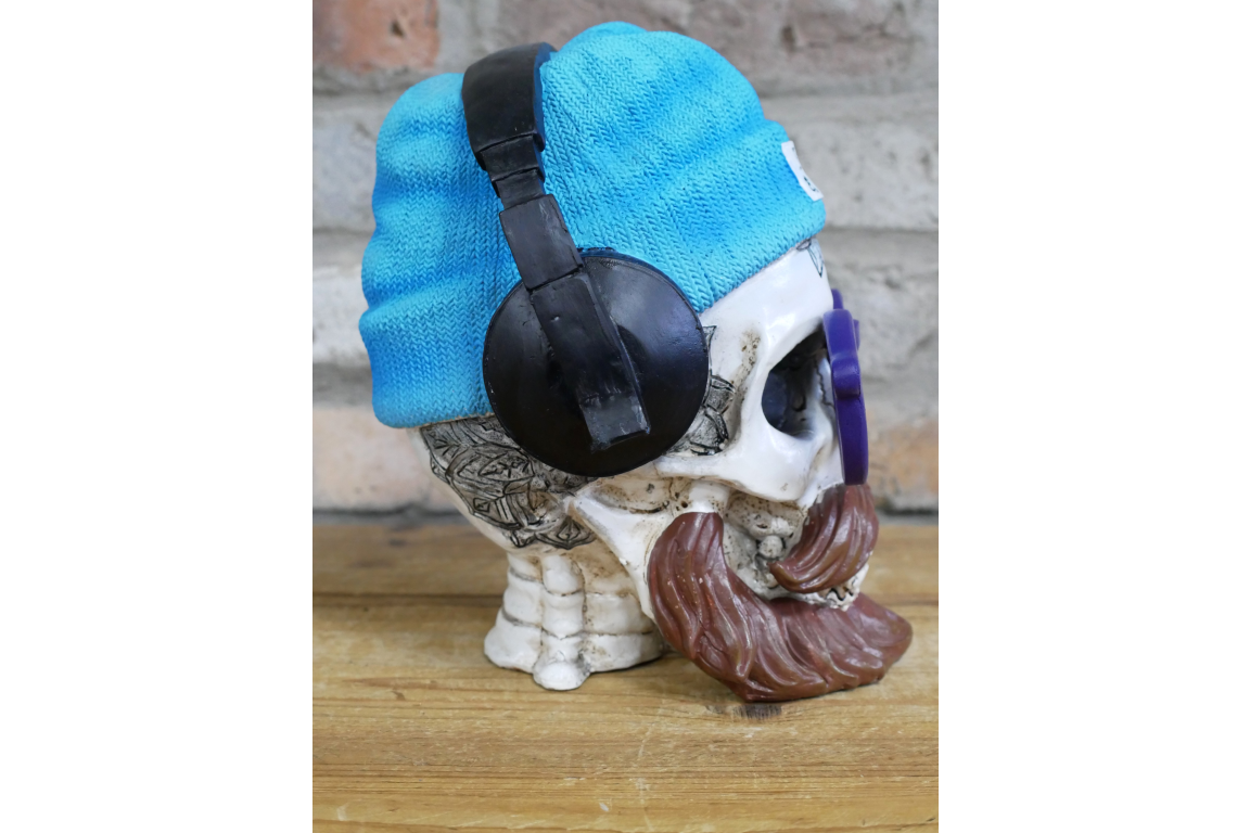Skull with Headphones