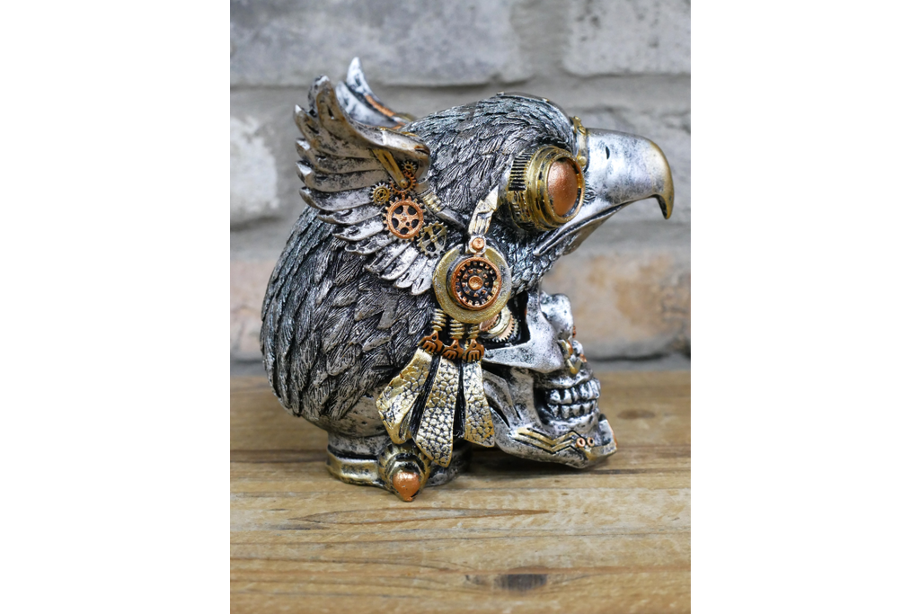 Bird on Skull