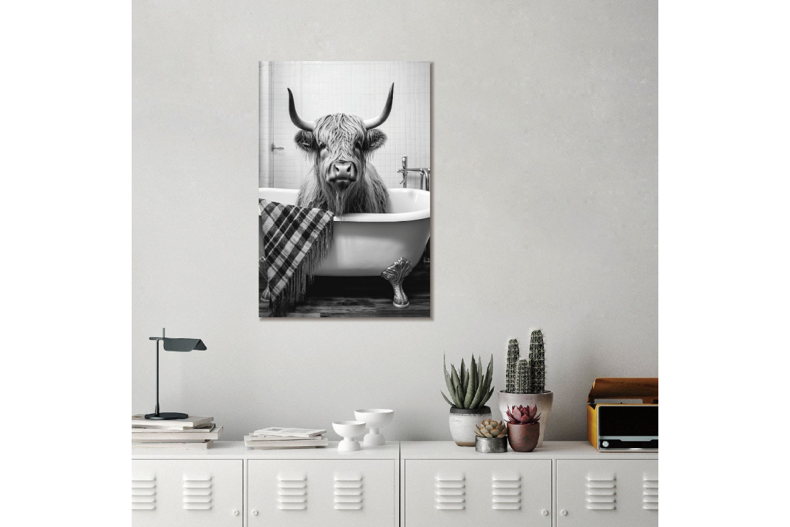 Highland Cow Wall Art