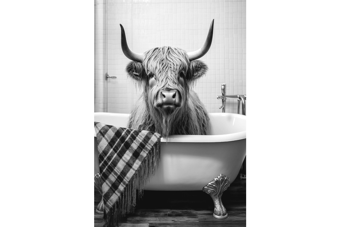 Highland Cow Wall Art