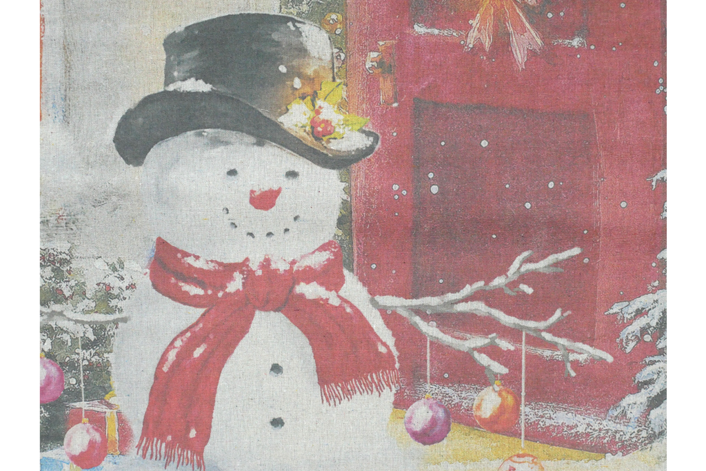 Snowman Canvas Wall Art
