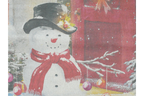 Snowman Canvas Wall Art