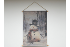 Snowman Canvas Wall Art