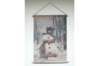 Snowman Canvas Wall Art