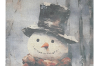 Snowman Canvas Wall Art