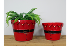Set of Two Santa Planters