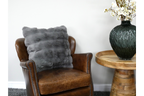 Grey Fur Cushion