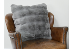 Grey Fur Cushion