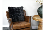 Black Fur Cushion