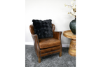 Black Fur Cushion