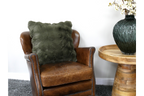 Green Fur Cushion