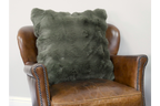 Green Fur Cushion