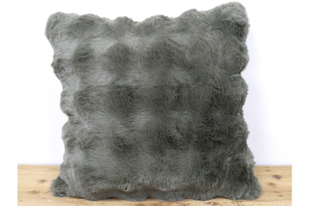 Green Fur Cushion