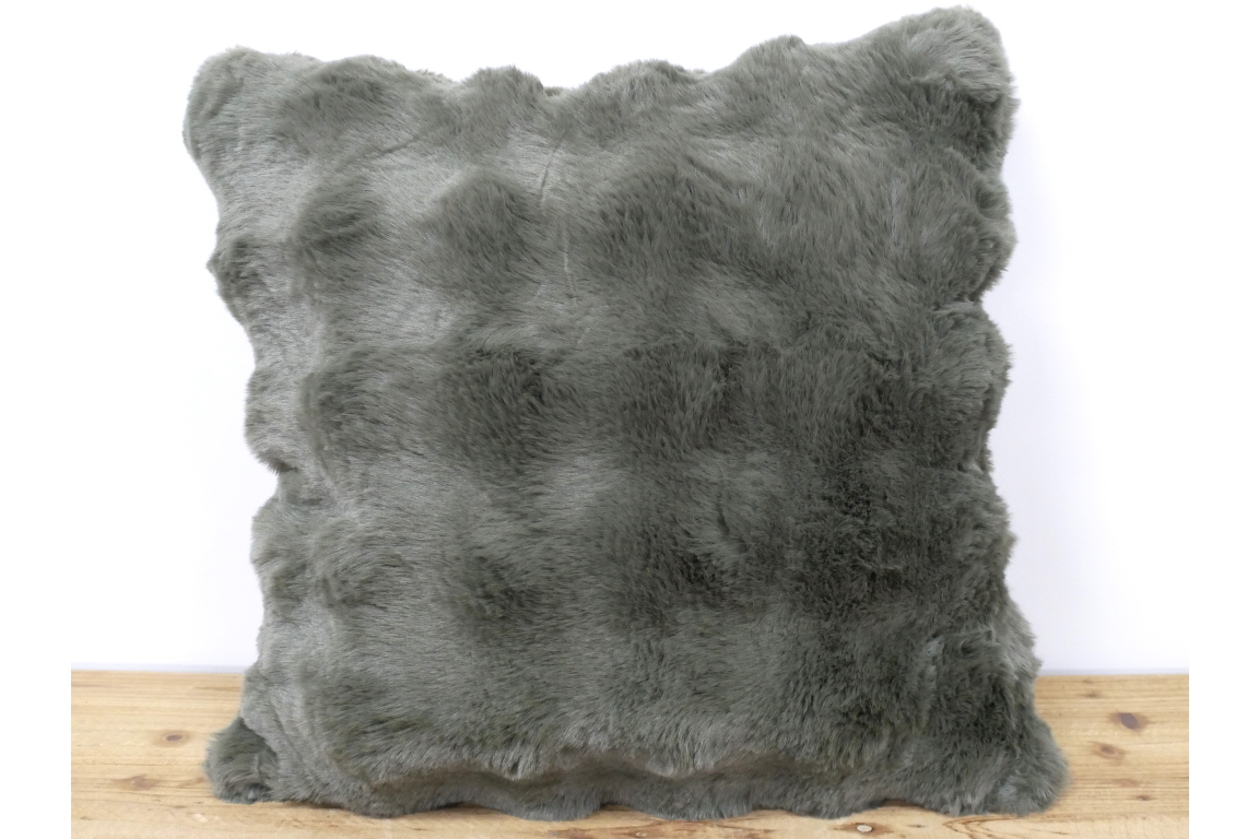 Green Fur Cushion
