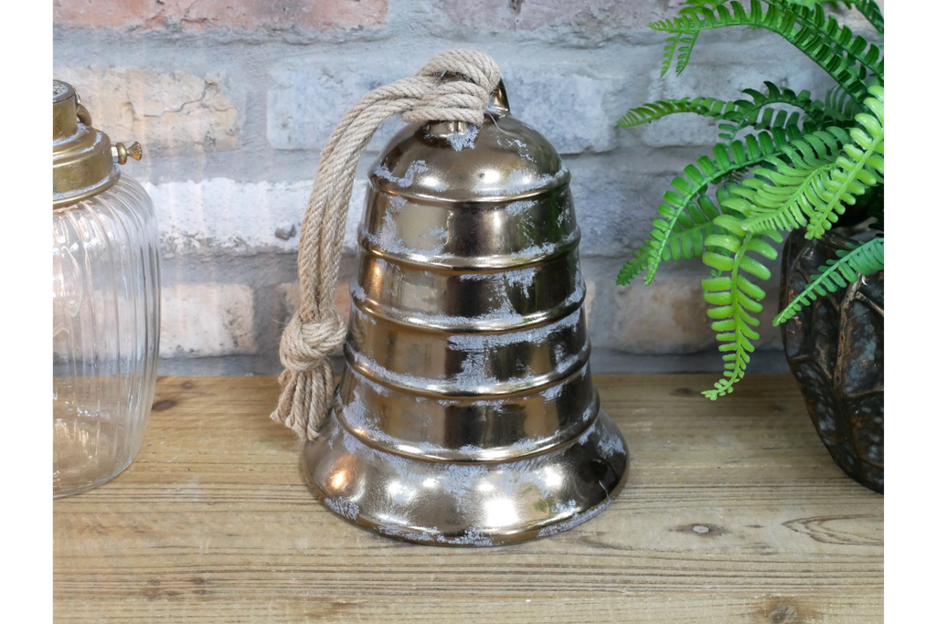 Large Gold Ceramic Bell