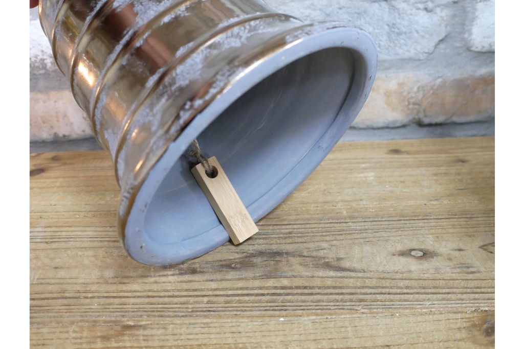 Large Gold Ceramic Bell