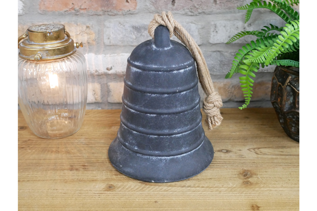 Large Black Ceramic Bell