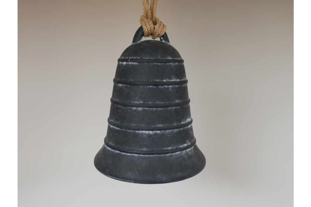 Large Black Ceramic Bell