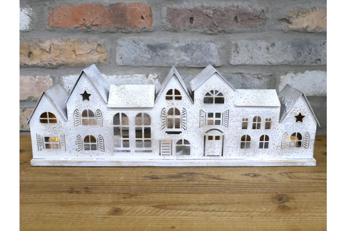 Row of Houses Candle Holder