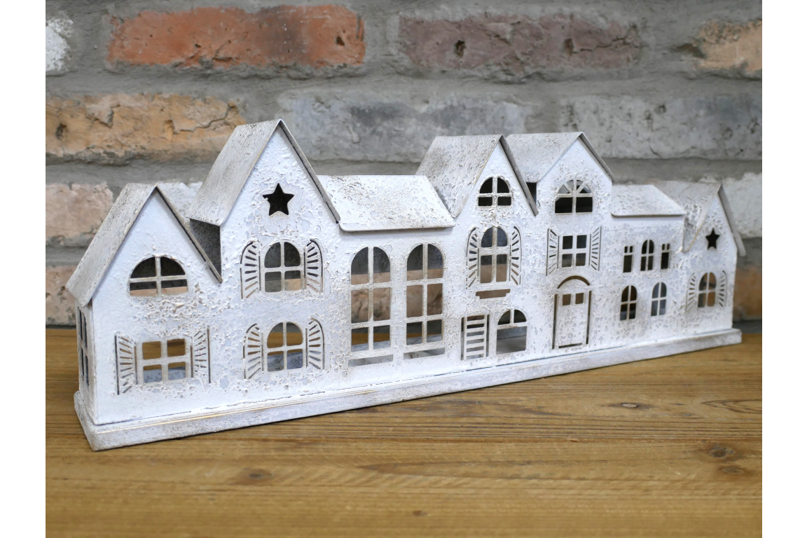 Row of Houses Candle Holder