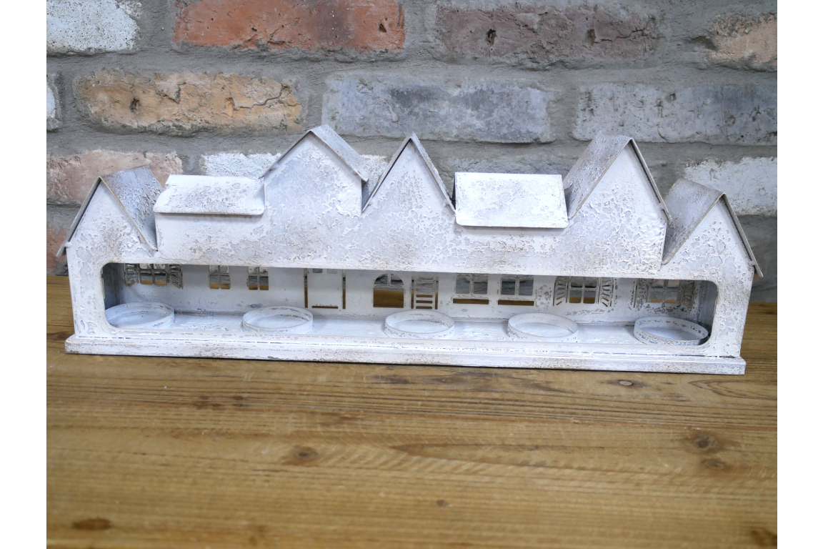Row of Houses Candle Holder