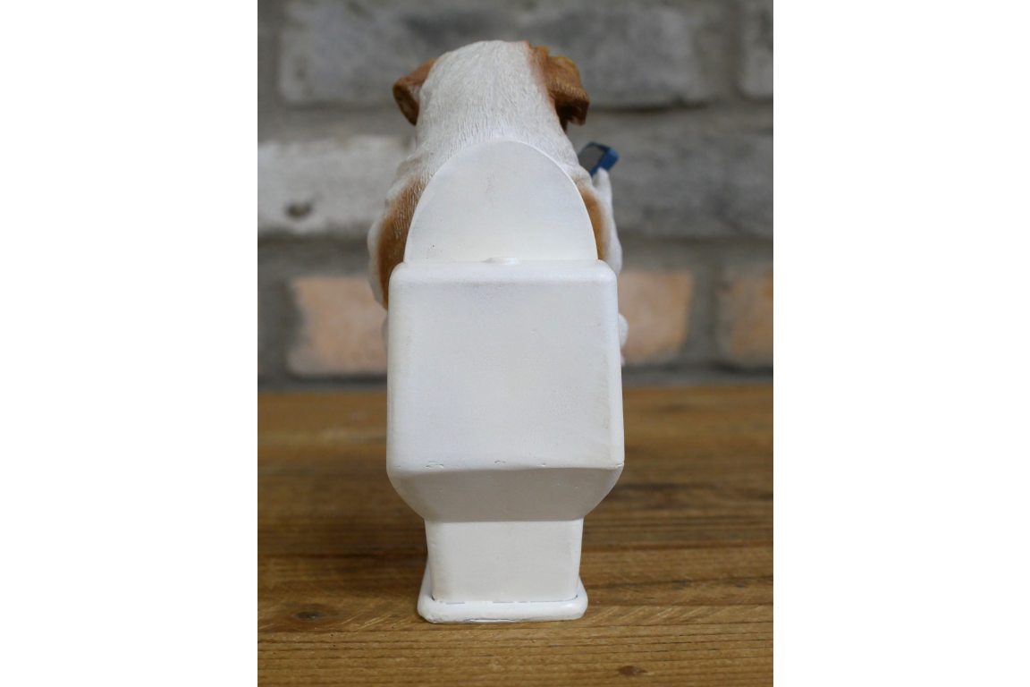 Bulldog on the Loo
