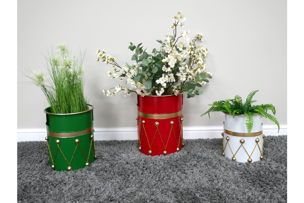 Set of 3 Drum Planters