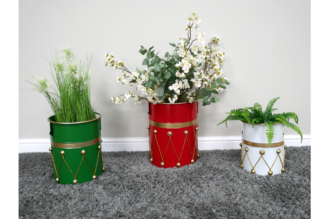 Set of 3 Drum Planters