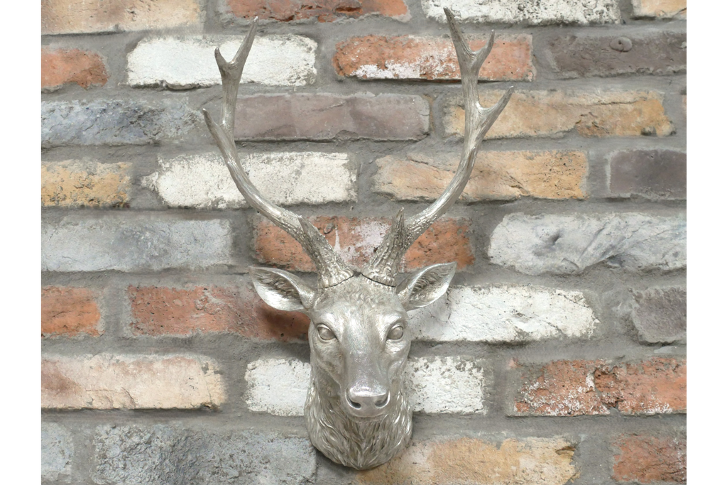 Silver Stag Head