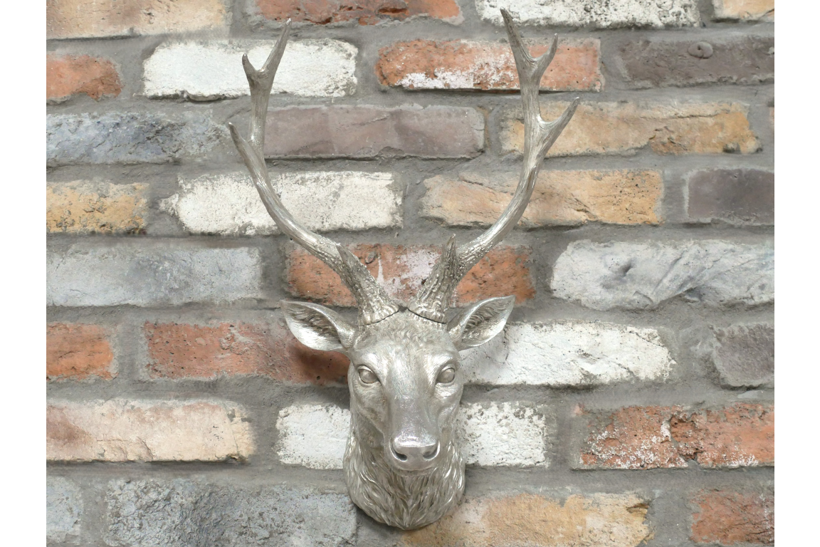 Silver Stag Head