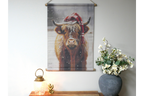 Winter Highland Cow