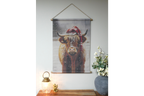 Winter Highland Cow