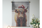 Winter Highland Cow