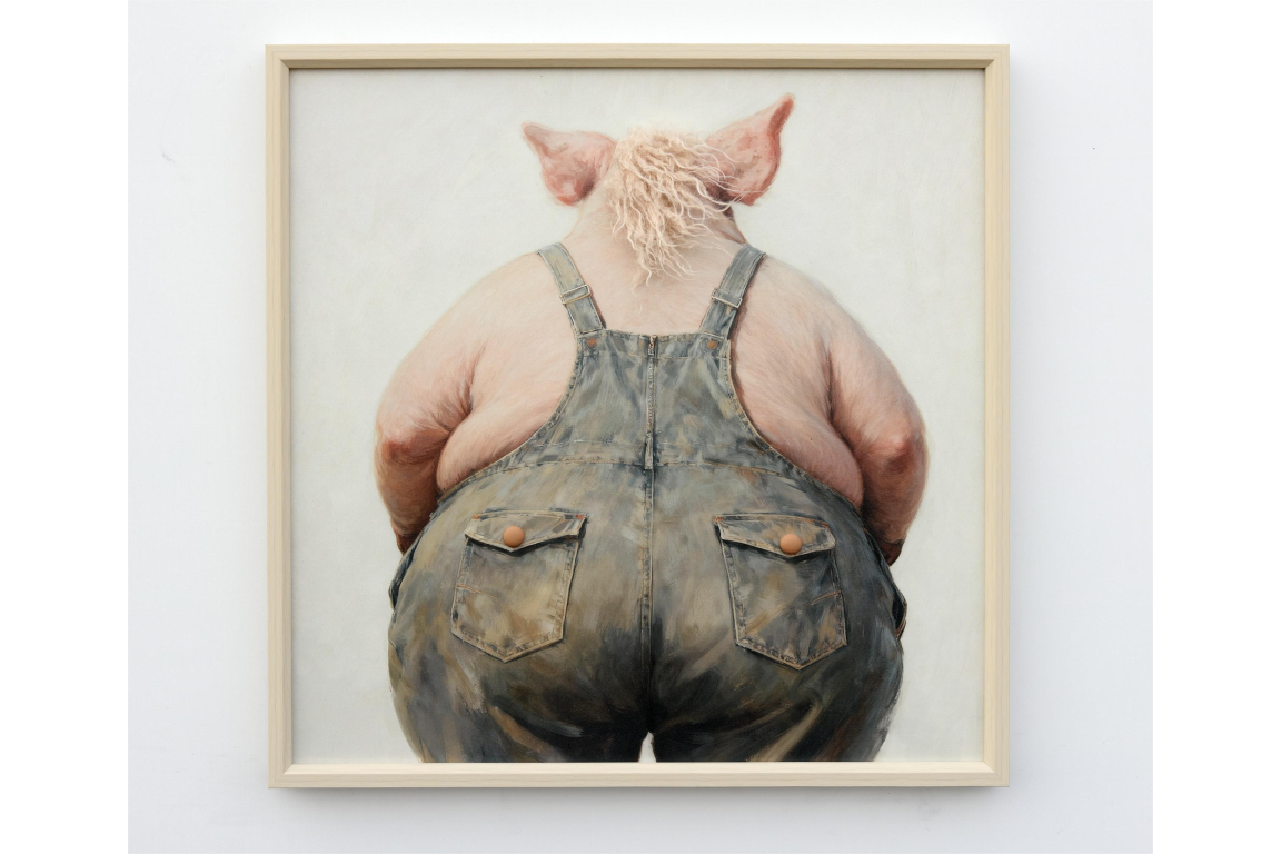 Pig with Mohawk