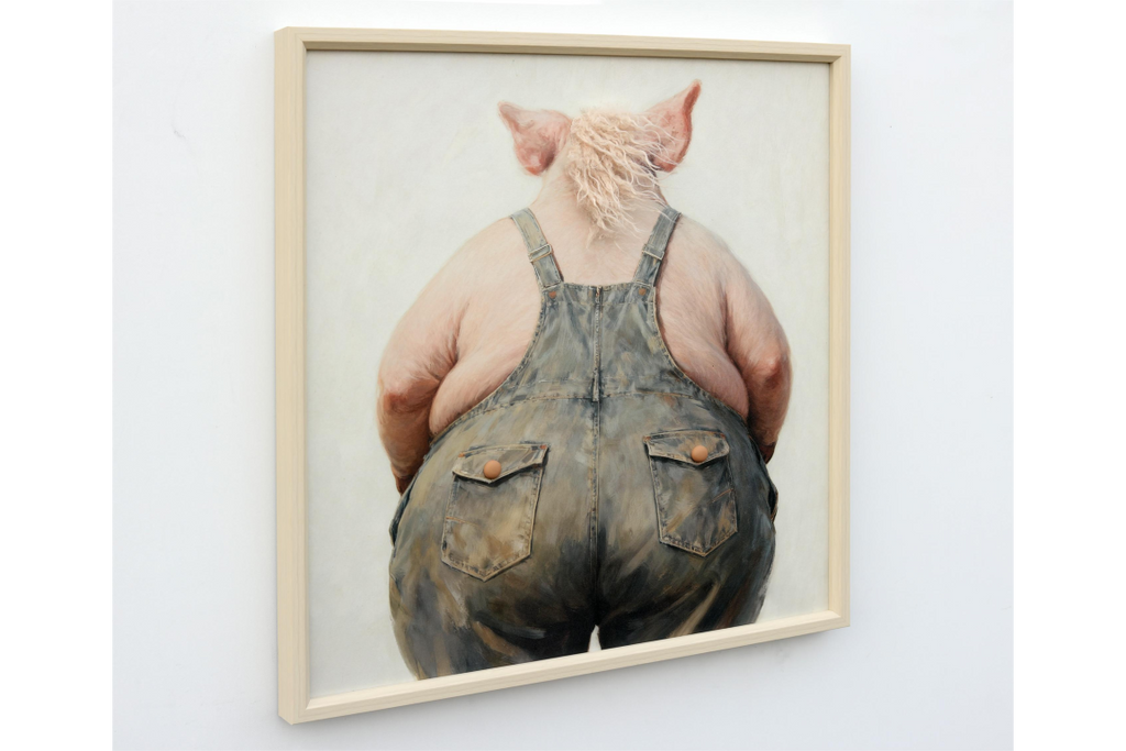 Pig with Mohawk