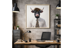 Bull in a Shirt & Tie