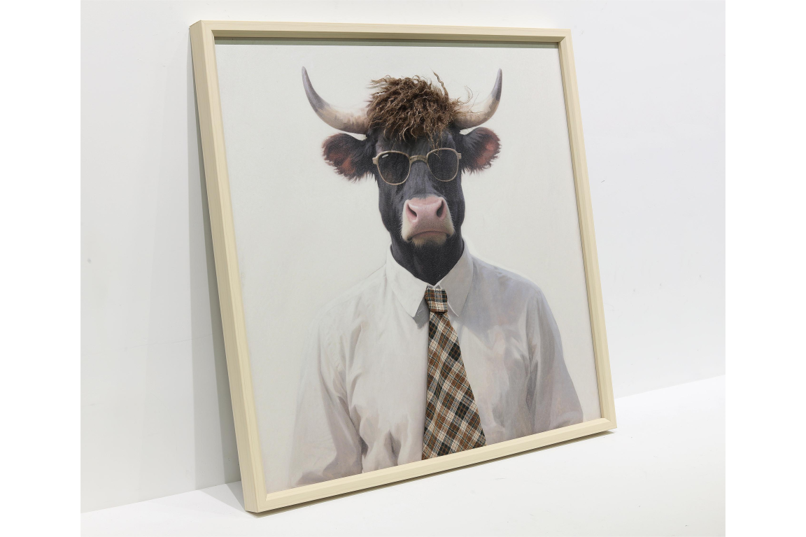 Bull in a Shirt & Tie