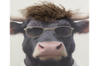 Bull in a Shirt & Tie