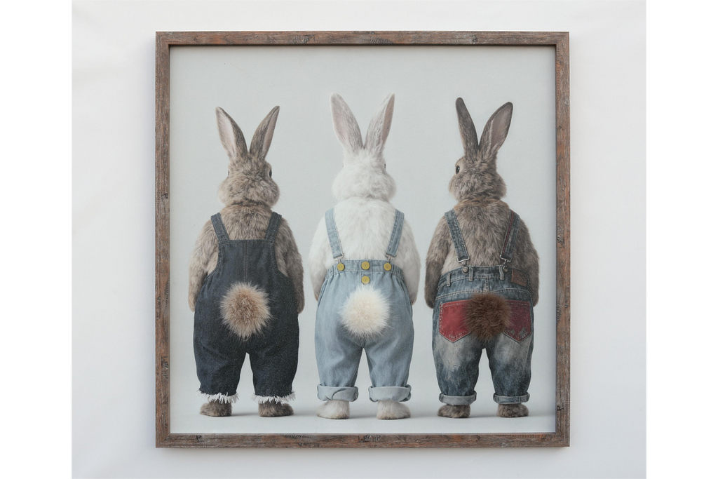 Rabbits in Dungarees