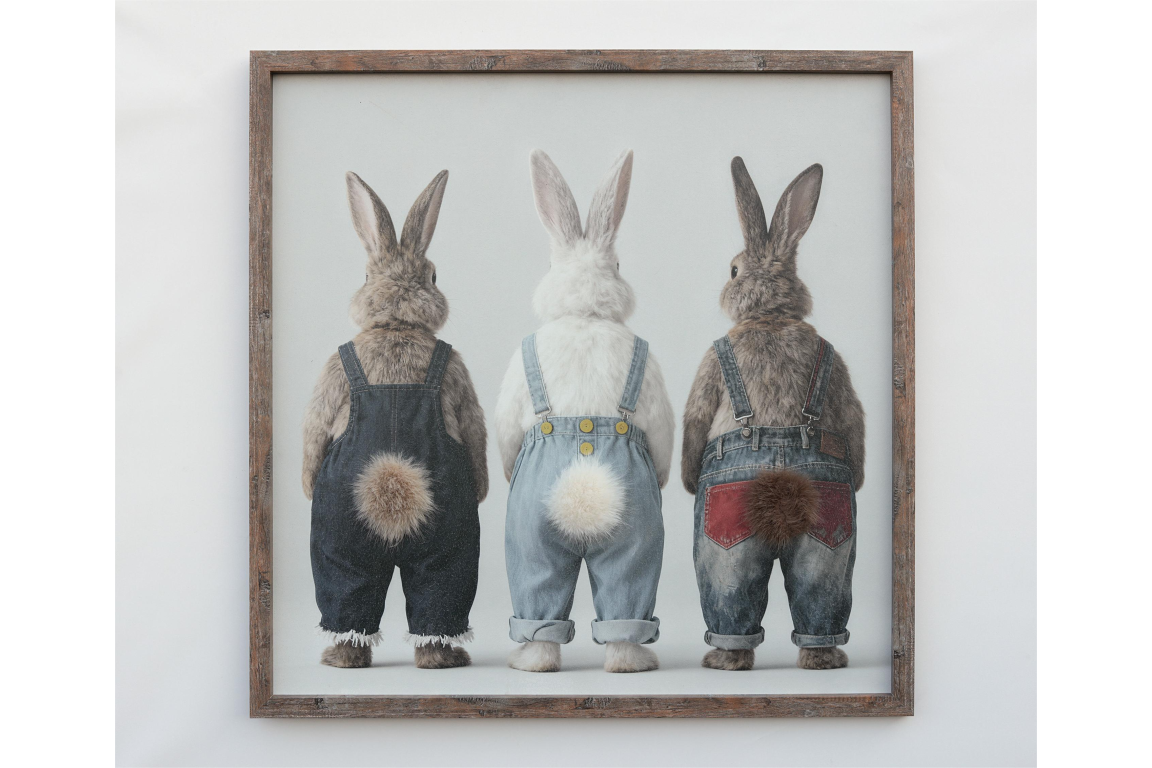 Rabbits in Dungarees