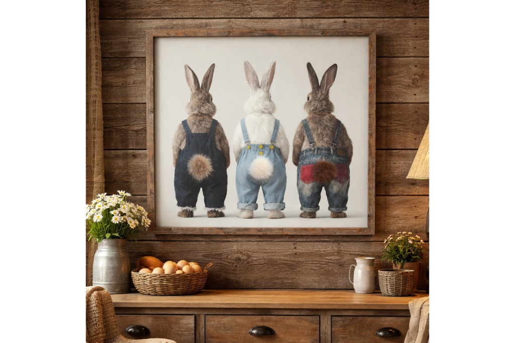 Rabbits in Dungarees