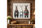 Rabbits in Dungarees
