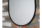 Small Black Oval Mirror
