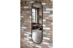 Small Black Oval Mirror