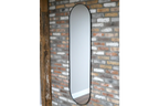 Large Black Oval Mirror